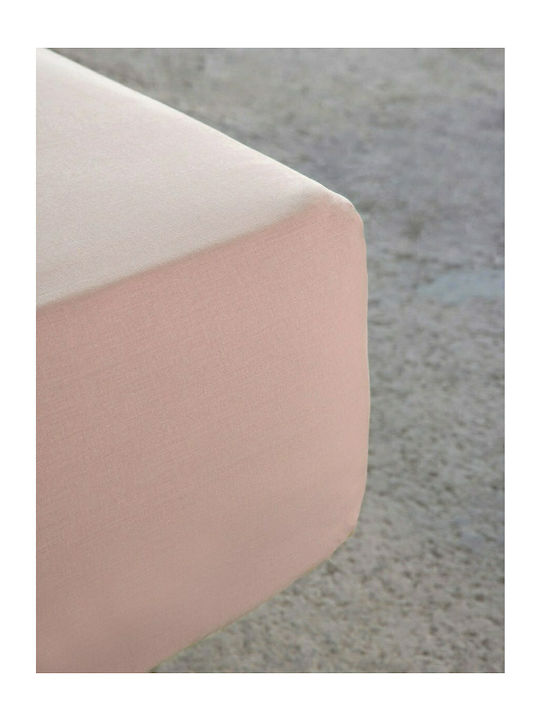 Nima Sheet Semi Double 180x260cm. Unicolors Light Pink