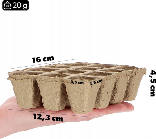Kadax Biologisch Abbaubare Torftöpfe Setzlinge 10x12 Stück