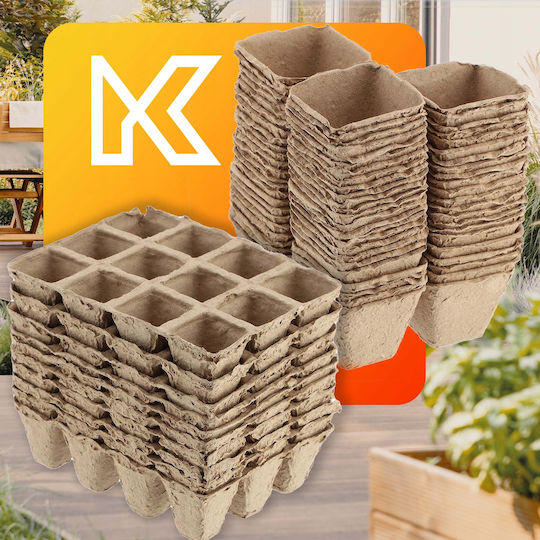 Kadax Peat Pots Seedlings 5.5cm 72pcs + 10x12pcs