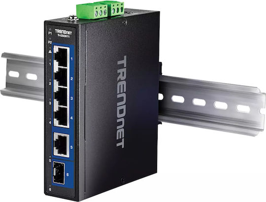 Trendnet TI-G50611 Unmanaged L2 PoE+ Switch με 8 Θύρες Gigabit (1Gbps) Ethernet