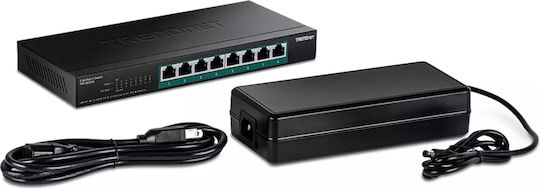 Trendnet TPE-BG380 Unmanaged L2 PoE++ Switch με 8 Θύρες Ethernet