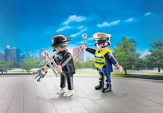 Playmobil Двойна опаковка Полицай & Крадец за 4-10 години