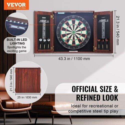 Vevor Dartscheibenschrank-Set Offizielle Größe Mjtzzxbskjley5iziv9