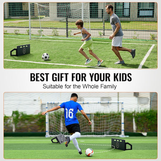 Vevor 32"x12" Fußball-Rebounder-Brett Tragbare Fußballwand 2 Winkel Rebound