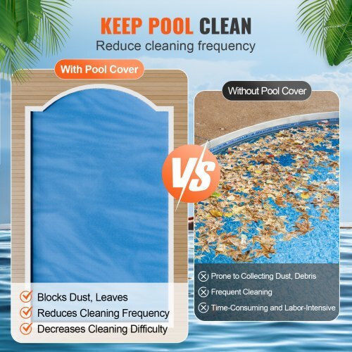 Vevor Solar Pool Cover 731.52x365.76cm 1pcs