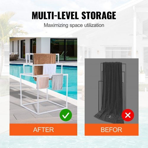 Vevor Pool Accessories 90x90x139cm White