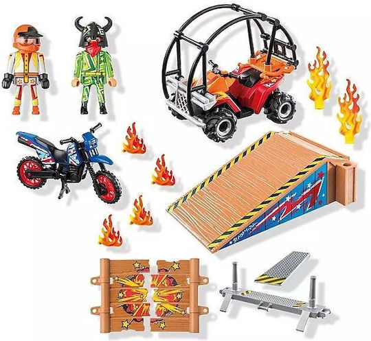 Playmobil Екшън герои Акробатика с ATV & Мотор за 4-10 години