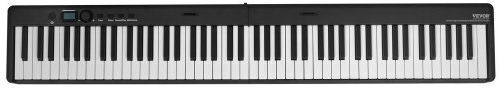 Vevor Electric Stage Piano ZDSMGQ88JHSWE2MGMV9 Set with 88 Weighted Keys Built-in Speakers and Connection with Headphones Black