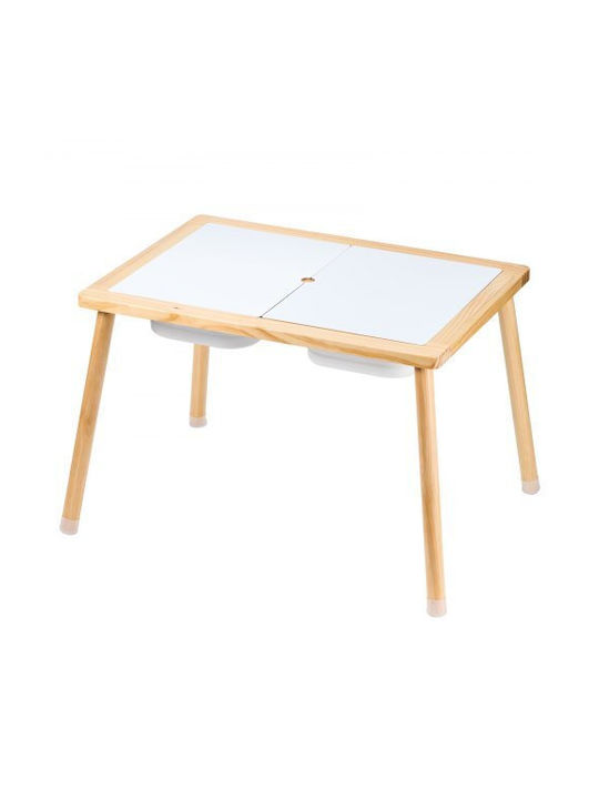 Vevor Children's Wooden Sensory Play Table Sand & Water 3 Storage Bins Ggzdcwxk2129be939v0