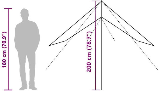 vidaXL Camping Tent Extension