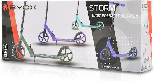 Byox Kids Scooter Foldable Storm 2-Wheel for 8+ Years Lilac