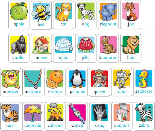 Joc de Societate Alphabet Flashcards pentru 1 Jucător 3+ Ani (EN) Orchard