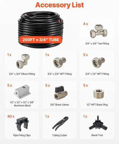 Vevor YSKQGDXT34INFHQD2V0 Λάστιχο Αέρος 60.96m