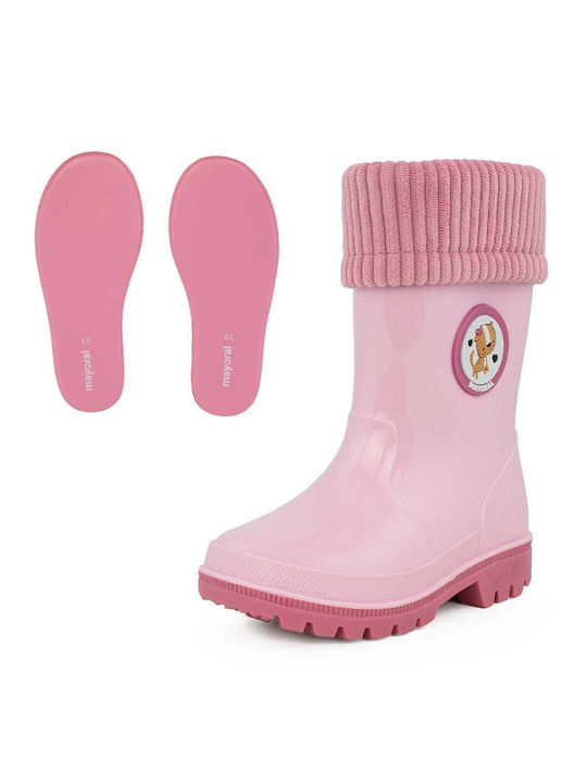 Mayoral Kids Wellies with Internal Lining Pink