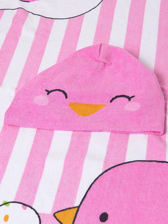 Mayoral Baby Hooded Poncho Bathrobe Pink