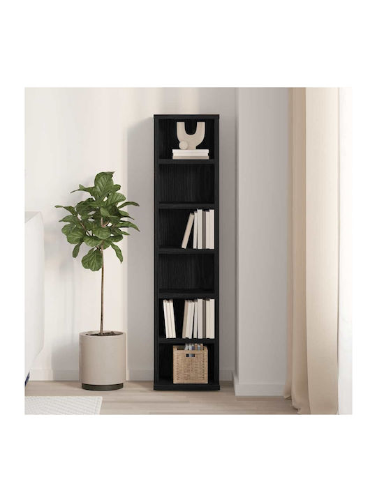 Bibliotecă Negru 21x20x88cm
