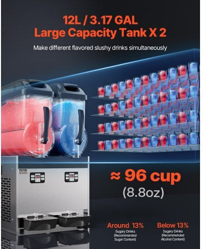 Vevor SYXRJX212LSGEDMYZV2 Γρανιτομηχανή 12lt