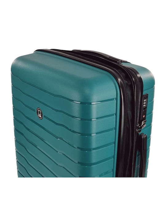 Rain Medium Hard Petrol Suitcase With 4 Wheels Height 65cm
