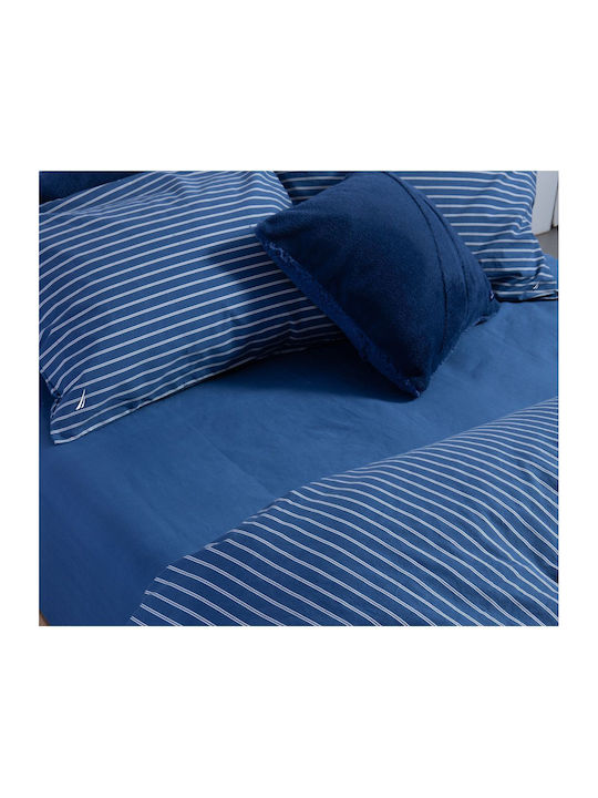 Nef-Nef Homeware Сет Чаршафи 280x270см. Nautica Coast Тъмносин 4бр