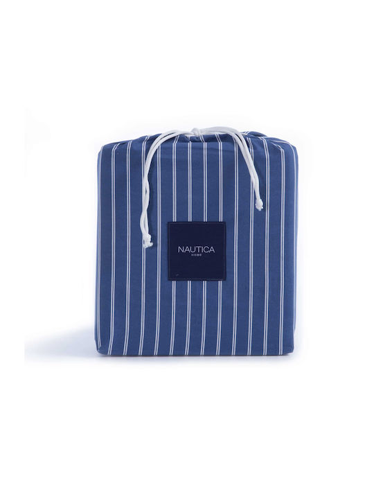 Nef-Nef Homeware Сет Чаршафи 280x270см. Nautica Coast Тъмносин 4бр