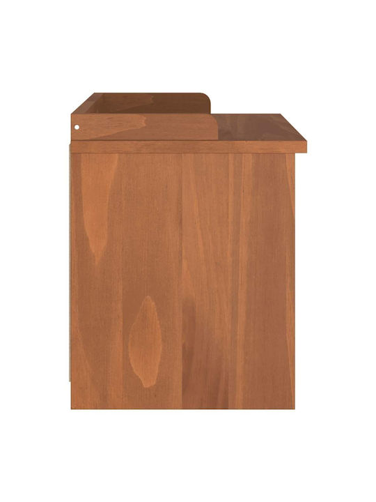 Entry Furniture with Shoe Rack & Bench Coffee 87x40x50cm