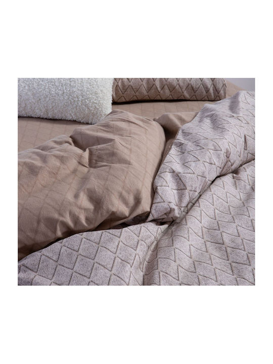 Nef-Nef Homeware Bettwäsche-Set King Size 270x260cm. Torredo Beige 4Stück