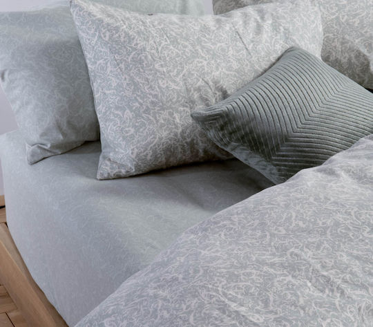 Nef-Nef Homeware Sheet Sets Single Flannel 160x260cm. Sorial Mint 3pcs