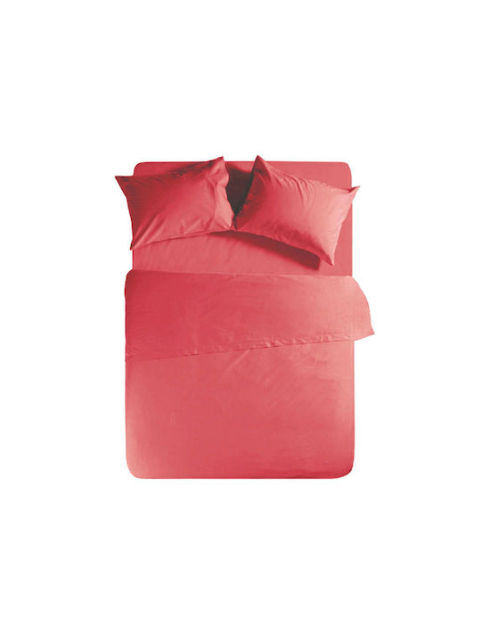 Nef-Nef Homeware Sheet for Single Bed 170x270cm. Basic Coral