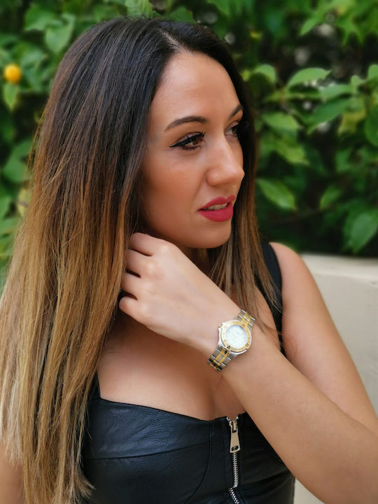 Intima Moda Ceas de Damă cu Auriu Brățară Metalică