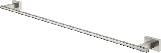Grohe Essentials Cube Single Wall-Mounted Bathroom Rail Inox Silver