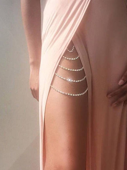 Κόσμημα Πόδι Στρας Ασημί Απόχρωση Like Magic Leg Jewellery Bj29 Hair Duty Hrd-bj29