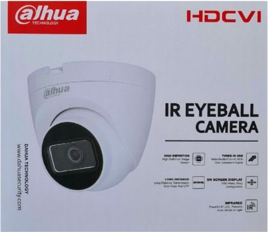 Dahua HAC-HDW1200TRQ-S5 CCTV Κάμερα Παρακολούθησης Full HD 1080p με Φακό 2.8mm