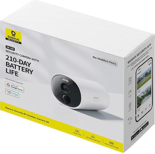 Baseus B1 IP Überwachungskamera Wi-Fi Full HD+ 4MP Wasserdicht mit Zwei-Wege-Kommunikation