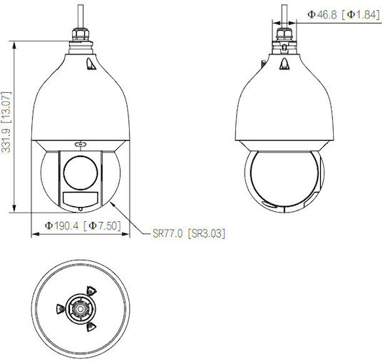 Dahua SD5A432GB-HNR v1 IP Surveillance Camera Full HD+ 4MP Waterproof with Lens 4.8-154mm