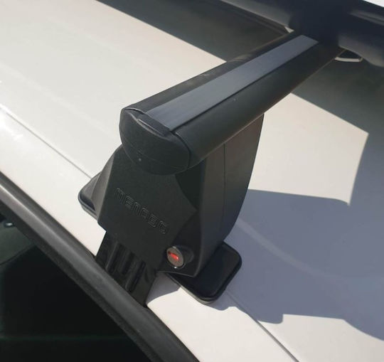 Menabo Delta Black Roof Bars Peugeot 508 Station Wagon 5 Doors Model 2010-2018