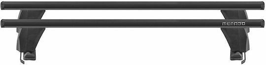 Menabo Delta Black Roof Bars Peugeot 508 Station Wagon 5 Doors Model 2010-2018