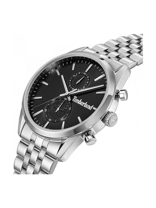 Timberland Men's Watch 43mm Battery Chronograph With Silver Metal Bracelet