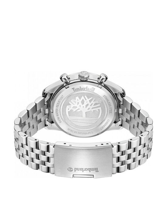 Timberland Men's Watch 43mm Battery Chronograph With Silver Metal Bracelet