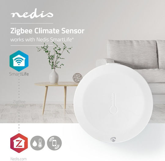 Nedis Temperature and Humidity Sensor Battery Zigbee