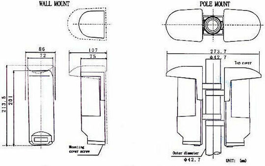 Double Beam Detector IP54 Scope 60m