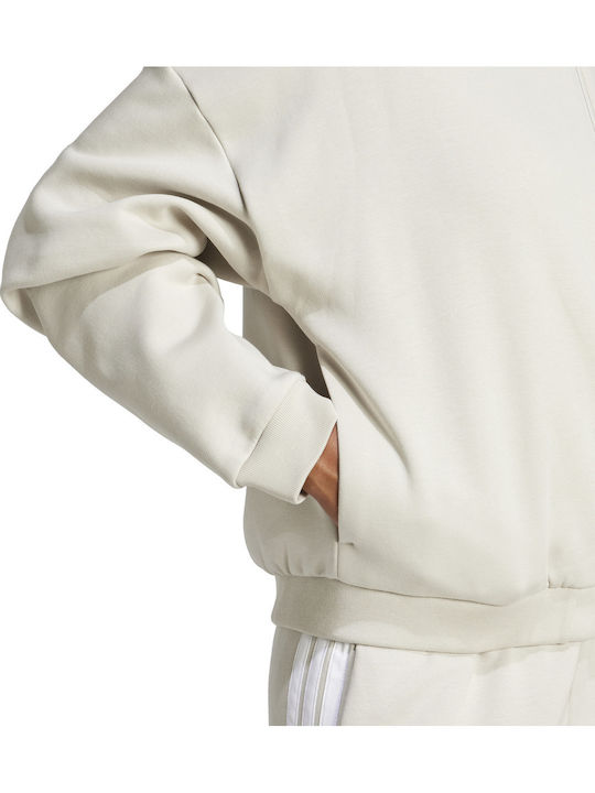 Essentials Κοντό Γυναικείο Bomber Jacket Μπεζ