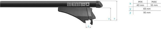 Bare transversale Menabo Tiger Black Peugeot 2008 2020+