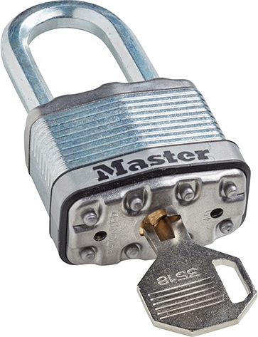 Master Lock Excell Ατσάλινο Λουκέτο Μακρύλαιμο με Κλειδί 45mm