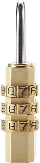 Travel Blue Bronze Padlock Brass Combination Blue 1pcs