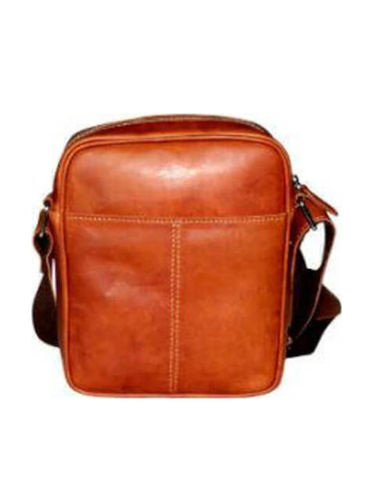 Leather Men's Bag Shoulder / Crossbody Tabac Brown