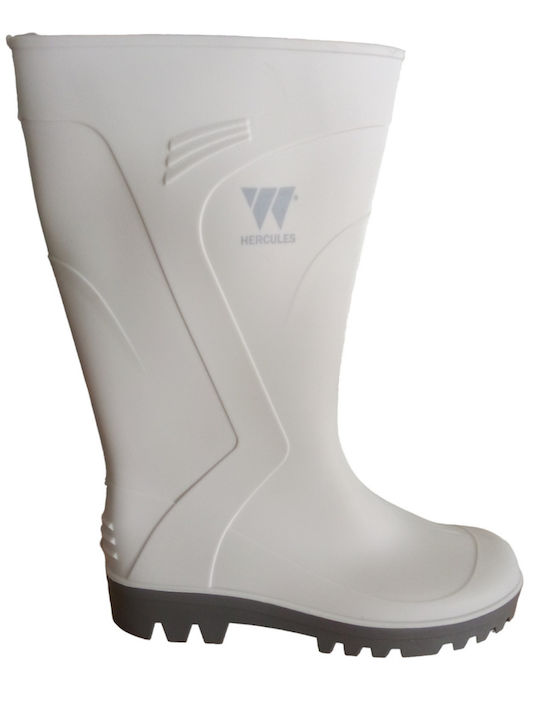 Stenso Hercules Non-Slip Safety Knee Wellies White 06300036.36