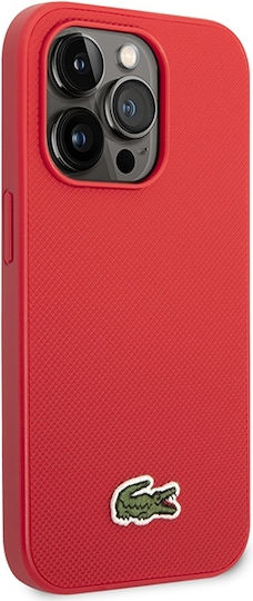 Lacoste Iconic Petit Pique Magsafe Back Cover Πλαστικό Κόκκινο (iPhone 14 Pro Max)