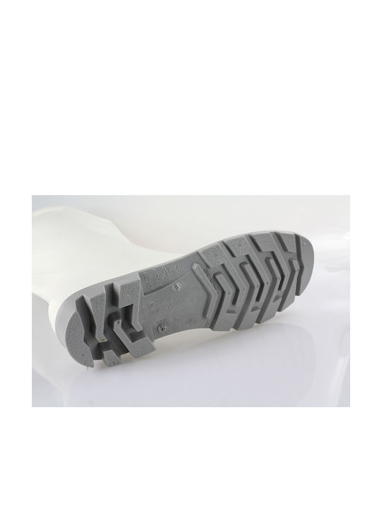 Cockers Non-Slip Work Wellies Knee White