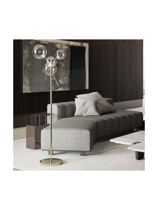 Ideal Lux Equinox Φωτιστικό Δαπέδου Υ166xΜ32εκ. με Ντουί για Λαμπτήρα G4 Ασημί