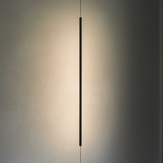 Ideal Lux Filo LED Floor Lamp H704xW6cm. with Warm White Light 1600lm Black